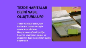 Tezde Haritalar Dizini Nasıl Oluşturulur?